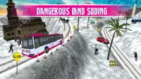 Snow Bus City Driver 3D: juego de autobús moderno Screen Shot 3