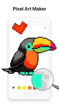 Bixel:  Paint by Number Coloring Book Screen Shot 5