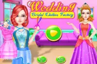 女の子のための結婚式の花嫁服工場のゲーム Screen Shot 0