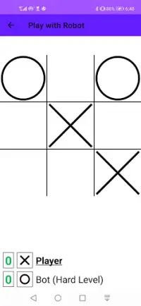 Tic Tac Toe Multiplayer Difficulty Level Game Screen Shot 3