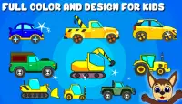 Puppy Kids Cars Puzzles - Paw Little Bee Screen Shot 2