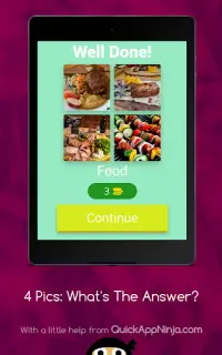 Free Trivia Game: 4 Pics, 1 Answer | Spelling Quiz Screen Shot 9