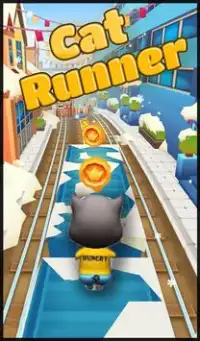 Subway Cat : dash & Run  Endless Simulator Game Screen Shot 0