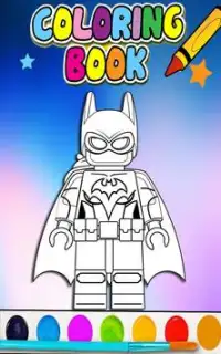 How To Color LEGO Batman -free coloring for kids- Screen Shot 2