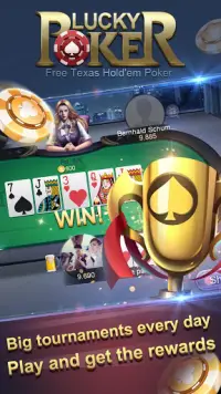 Lucky Poker - Free Texas Hold'em Poker Screen Shot 1
