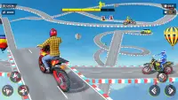 बाइक रेसिंग स्टंट बाइक रेस 3डी Screen Shot 1