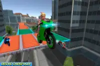Fun Kids Bike Stunts Roof Top Screen Shot 5