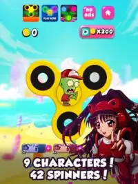 Ninja Kid vs Zombies Special - Fidget Spinner Screen Shot 1