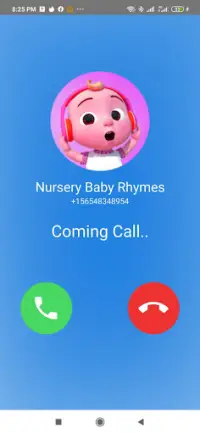 fake video call Nursery Baby Rhymes kid Songs Screen Shot 3
