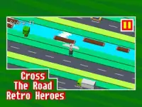 Cross The Road: Retro Heroes Screen Shot 2