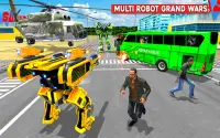 Army Bus Robot:Flying Car Game Screen Shot 13