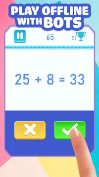 Math games – two player games Screen Shot 2