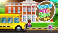 एम्मा वापस स्कूल जीवन के लिए: कक्षा खेल खेल Screen Shot 0