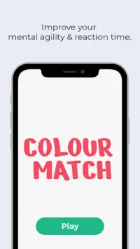 Colour Match: Fun Mental Agility & Reaction Time Screen Shot 1