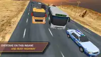 バスでのレース：スクールバス高速道路シミュレータ Screen Shot 3