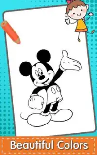 Coloring Mickey Screen Shot 2