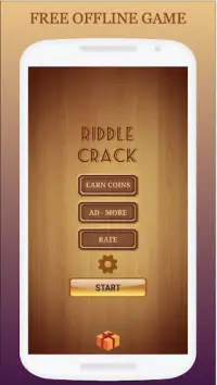 Word Riddle Crack - Free Offline Word Quiz Game Screen Shot 0