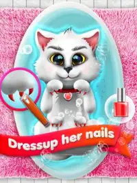 Kitty Pet Wash Dressup Game Screen Shot 2