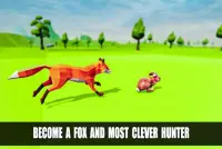 fox simulator rừng tưởng tượng: gia đình động vật Screen Shot 1