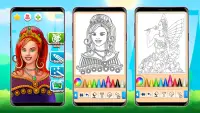 Princess Coloring Game Screen Shot 7