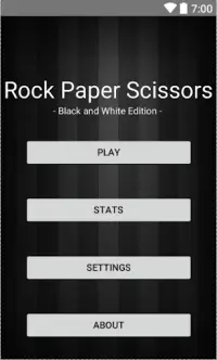 Rock Paper Scissors - Black and White Edition Screen Shot 0