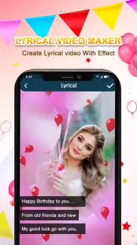 Birthday Video Maker with Song and Name Screen Shot 1
