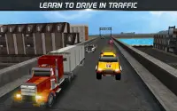 ट्रक ड्राइविंग स्कूल 3 डी Screen Shot 3