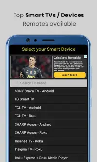 Smart TV Remote Control Screen Shot 2
