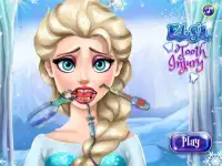 Frozen Elsa Tooth Injury - Girl Games Screen Shot 0