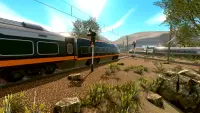 Train Racing Euro Simulator 3D: Поездные игры Screen Shot 1