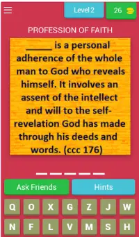 Catechism Quiz (Catholic Word Game) Screen Shot 1