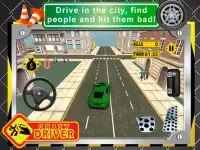 Crazy City Driver 3D Screen Shot 1