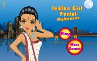 Indian Girl Facial Makeover Screen Shot 0