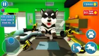 आभासी पिल्ला कुत्ता सिम्युलेटर: प्यारा पालतू खेल Screen Shot 2