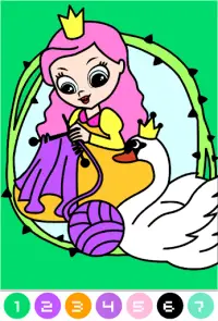Dolls Color By Number : Coloring Book Screen Shot 2
