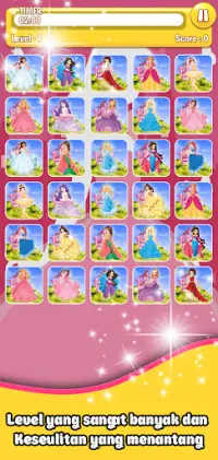 Princess Memory Match Game Screen Shot 5