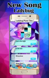 Ladybug & Cat noir Piano Tiles Game Screen Shot 1