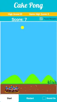 Cake Pong - Free Game Screen Shot 1