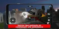 Conduite De Voiture Simulateur: Volant Ambulance Screen Shot 0