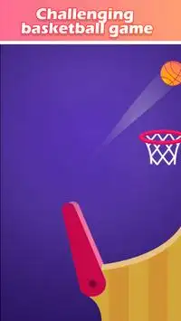フリッパーシュートダンクフリーカジュアルバスケットボールゲーム Screen Shot 1