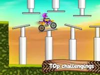Мотоцикл трюковые гонки Screen Shot 0