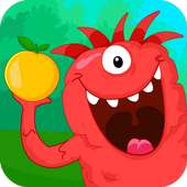 Fruits Jigsaw Puzzles For Kids - Feed The Monsters