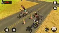 Chained Bicycle: Real Furious Highway Racing Games Screen Shot 3