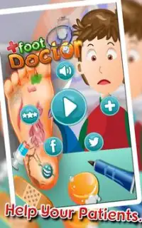قدم طبيب: أطفال لعبة عادية Screen Shot 0