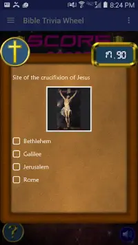 Bible Trivia Wheel - Bible Quiz Game Screen Shot 2