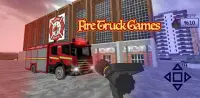 Тушить пожар пожарной машиной Screen Shot 0