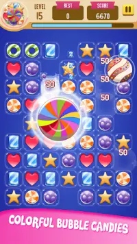 Bubble Candy: Match 3 Game (Addictive Puzzles) Screen Shot 2
