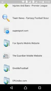 EPL Fantasy news, tips and scores Screen Shot 2