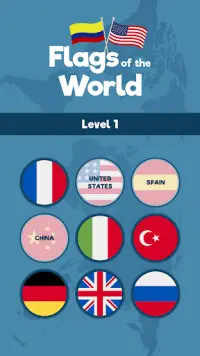 World Flags Quiz - Guess The Country Flag! Screen Shot 1