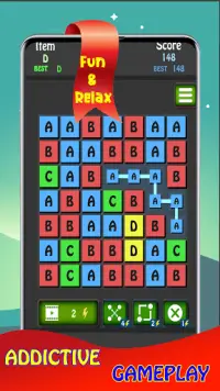 Merge Chain™ : Drag & Merge Block Puzzle - A to Z Screen Shot 2
